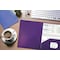 Better Office Products 2 Pocket Heavyweight Plastic Folder Portfolio, Letter Size, Purple, 24PK 86514 - alternate 2